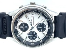 Usado, SEIKO relógio cronógrafo masculino panda mostrador branco quartzo V657-7100 bom estado comprar usado  Enviando para Brazil