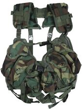 Colete de rolamento de carga tática aprimorado militar dos EUA com bolsas Woodland M81 BDU ALICE comprar usado  Enviando para Brazil
