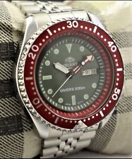 Relógio Orient Diver masculino automático 21 joias moldura giratória pulseira de aço inoxidável comprar usado  Enviando para Brazil