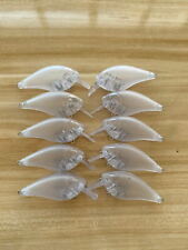 10 piezas Señuelos cuadrados sin pintar Crankbait cuerpo señuelo de pesca 3 1/4 pulgadas señuelos en blanco 233 segunda mano  Embacar hacia Mexico