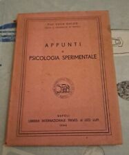 Appunti psicologia sperimental usato  La Maddalena