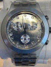 Relógio Swatch Irony Diaphane Chrono prata sangrenta SVCK4038G comprar usado  Enviando para Brazil