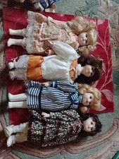 Four china dolls for sale  BRAINTREE