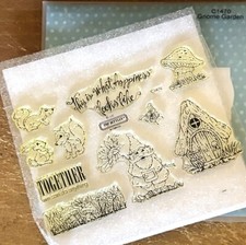 CTMH C1470 GNOMO GARDEN ~ É assim que a felicidade se parece, cogumelos, flores comprar usado  Enviando para Brazil