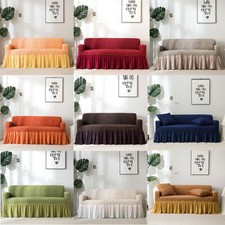 Capa de Sofá Universal Ruffles Settee Sofá Elástico Elástico Casa Capa Lance comprar usado  Enviando para Brazil