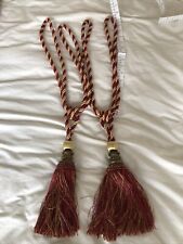 rope curtain tie backs for sale  RIPLEY