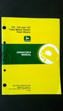 Misturadores de ração mista total John Deere 127, 135, 152 manual do operador comprar usado  Enviando para Brazil