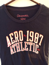 Camiseta Aeropostale azul manga curta tamanho essencial M/M. comprar usado  Enviando para Brazil