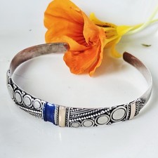 Bracelet jonc argent d'occasion  Le Luc