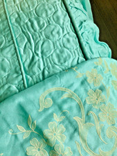 Aqua vintage bedspread for sale  Bayonne