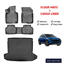 Tapetes de assoalho + forro de porta-malas de carga para Hyundai Tucson EUA 2022-2025 conjunto à prova d'água comprar usado  Enviando para Brazil