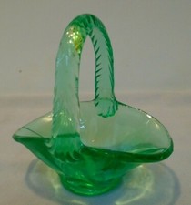 basket green vintage glass for sale  Newark