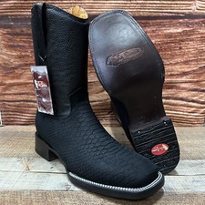 Bota 262 Masculina de Couro Preto-Marrom com Zíper Cowboy Ocidental Estampa PYTHON comprar usado  Enviando para Brazil