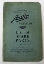 Austin twelve six for sale  LEICESTER