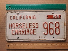 1956 california license plates for sale  San Diego