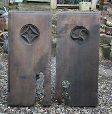 Pair carved oak for sale  PRESTON