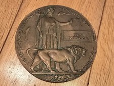 Ww1 bronze death for sale  LEIGHTON BUZZARD