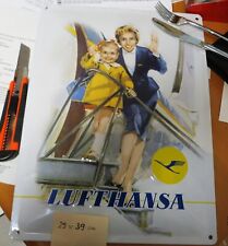 Blechschild geprägt lufthansa gebraucht kaufen  Winnenden