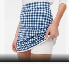 J.Crew J. Saia Skort Crew Golf Tênis Paddle Ball Estampa Gingham Plus 3X comprar usado  Enviando para Brazil