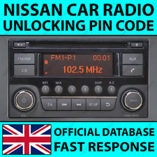 NISSAN RÁDIO DESBLOQUEIO CÓDIGO PIN DAEWOO CD JUKE MICRA NAVARA NOTE QASHQAI X-TRAIL comprar usado  Enviando para Brazil