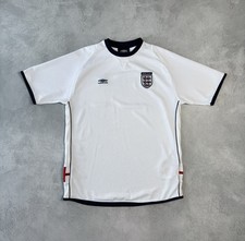 CAMISA DE FUTEBOL INGLÊS 2002 2004 TREINAMENTO UMBRO tamanho M masculina branca comprar usado  Enviando para Brazil