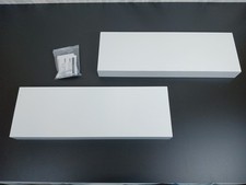 Prateleiras retangulares flutuantes de madeira Mainstays brancas 16,5" X 5,5", conjunto de 2 comprar usado  Enviando para Brazil
