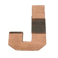 Prateleira de parede Letter J marrom bronzeado decoração para casa dois tons 8 polegadas de altura comprar usado  Enviando para Brazil