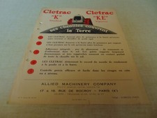 Prospectus brochure tractor d'occasion  Expédié en Belgium