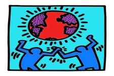 Vintage keith haring for sale  LONDON