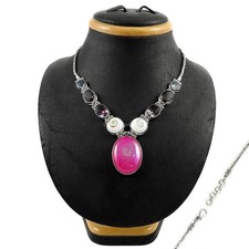 Collana ovale occhio usato  Spedire a Italy