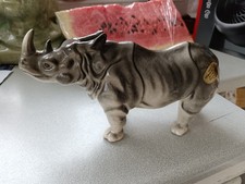 Vintage porcelain rhino for sale  PETERBOROUGH