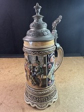 Vintage Cerveja Alemã Stein 1/2L Caixa de Música Tampa Estanho 11” de Altura Como Está comprar usado  Enviando para Brazil