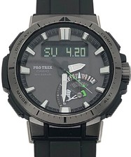 Relógio masculino CASIO Pro Trek rádio solar PRW-70Y cor preta Ana-Digi do Japão comprar usado  Enviando para Brazil