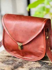 7X9 Nova Bolsa Tote Hippie de Ombro Feminina Couro de Cabra Genuíno Vintage Mensageiro, usado comprar usado  Enviando para Brazil