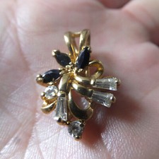Pendentif plaqué saphir d'occasion  Noyant