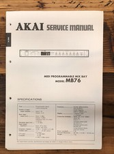 Akai MB76 MB-76 Mix Bay Manual de Serviço *Original* comprar usado  Enviando para Brazil
