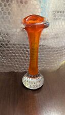 orange glass vase for sale  NOTTINGHAM