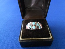 Vtg zuni ring for sale  Normal