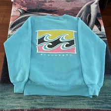 Moletom surfista vintage azul anos 80 Billabong gola redonda comprar usado  Enviando para Brazil