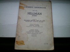 Hillman husky owners for sale  STOKE-ON-TRENT