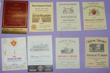 Lot étiquettes vin d'occasion  Génissac