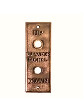 Antiga placa de elevador de latão c.1910 - Recuperação arquitetônica industrial - 2 Avbl. comprar usado Antiga placa de elevador de latão c.1910 - Recuperação arquitetônica industrial - 2 Avbl. comprar usado  Enviando para Brazil