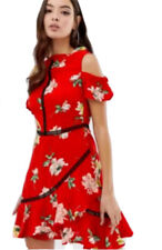 Red floral skater for sale  HENLEY-ON-THAMES