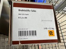 Drahtstifte 1x80mm 5kg gebraucht kaufen Drahtstifte 1x80mm 5kg gebraucht kaufen  Lotte