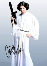 Princess leia signed for sale  BRAINTREE