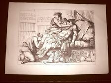 Litografia morte marco usato  Villarosa