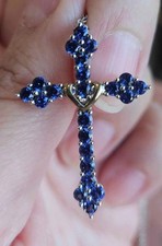 Blue sapphire cross for sale  Tucson