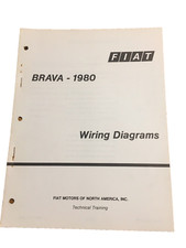 Fiat Brava 1980 Diagramas de Fiação Esquemas OEM Serviço Manual de Reparo Loja Motor comprar usado  Enviando para Brazil