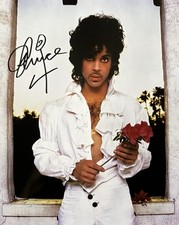 Usado, Foto assinada pelo PRINCE 8x10 Purple Rain cantor compositor músico certificado de autenticidade Grammy comprar usado  Enviando para Brazil
