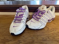 Vintage Nike SHOX Youth 4y 428625 - 102 Branco e Roxo bom, usado comprar usado  Enviando para Brazil